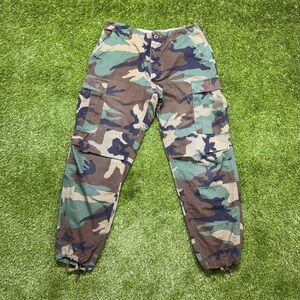 Authentic US Military Woodland Camouflage Tactical Pants Size Medium Combat